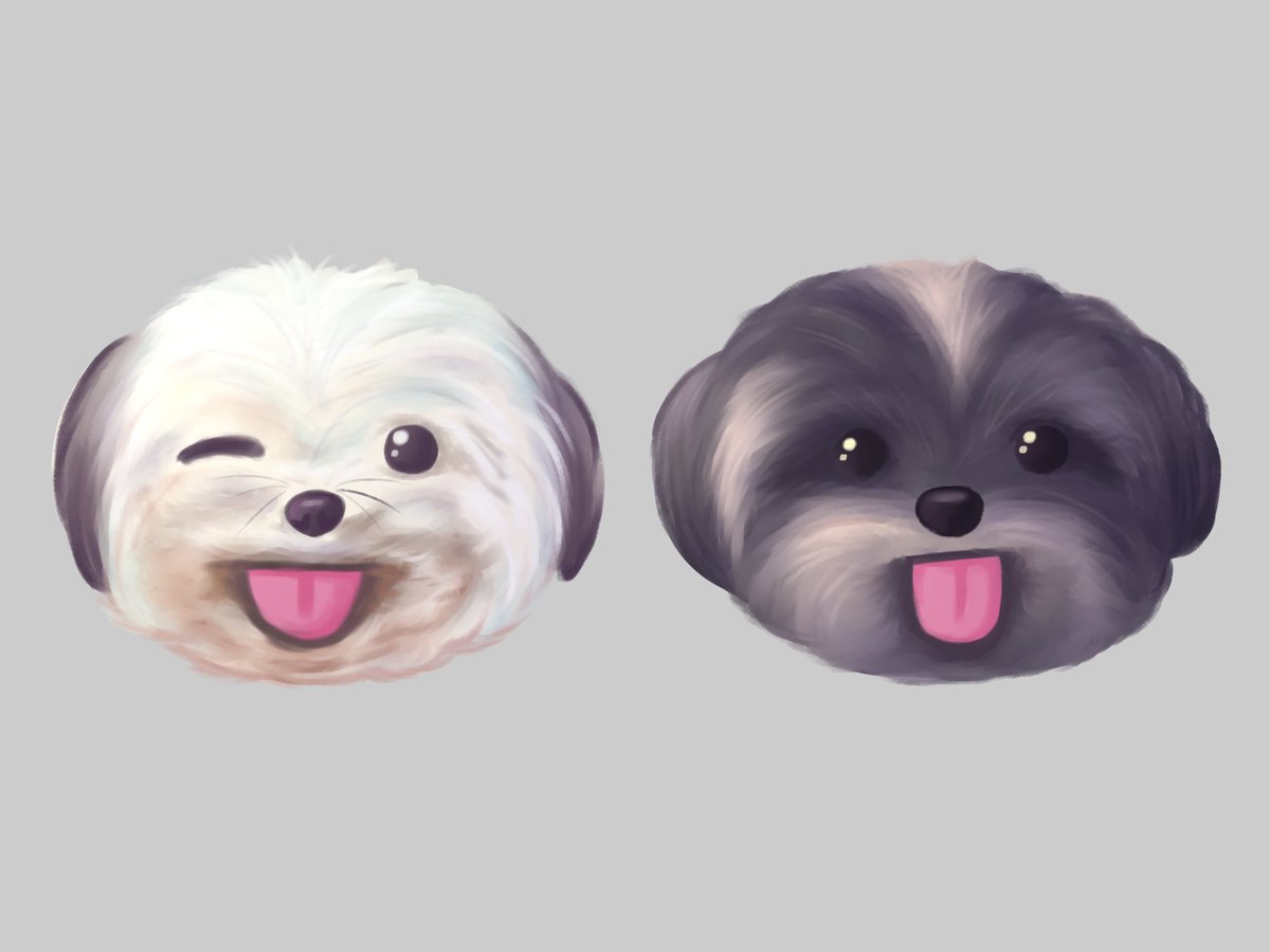 anjoivee_'s tweet photo. commissioned cuties to bless your feed🐾🐶

#artmoots #artph #illustration https://t.co/EB6Xbc63tL