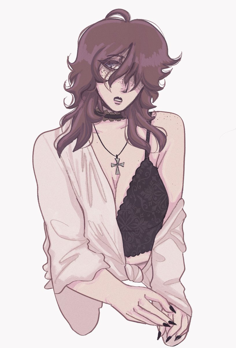 torimirou's tweet image. im gonna use this art style when i dont feel like rendering lol ,,, poe my wife [ #bsd #bungoustraydogs #poebsd ]