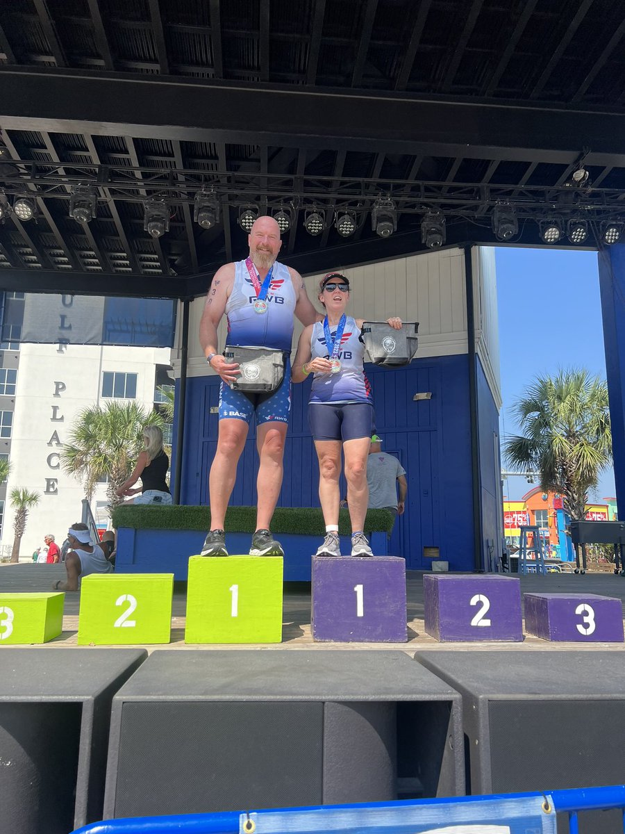 Podium finish today at the Alabama Coastal Triathlon. He swims and bikes and I finish with the run. It was a good day for the Olympic Relay .<a href="/TeamRWB/">Team Red, White & Blue</a>  <a href="/jcison/">Clint Ison</a> <a href="/teammagicracing/">Team Magic, Inc.</a>