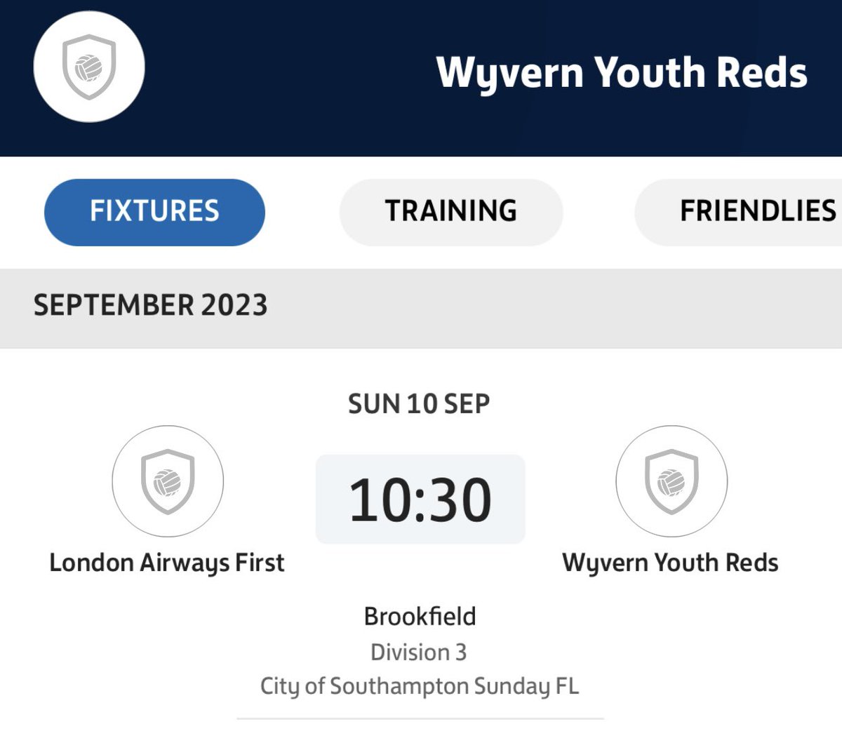 Wyvern FC Red CSFL tweet media