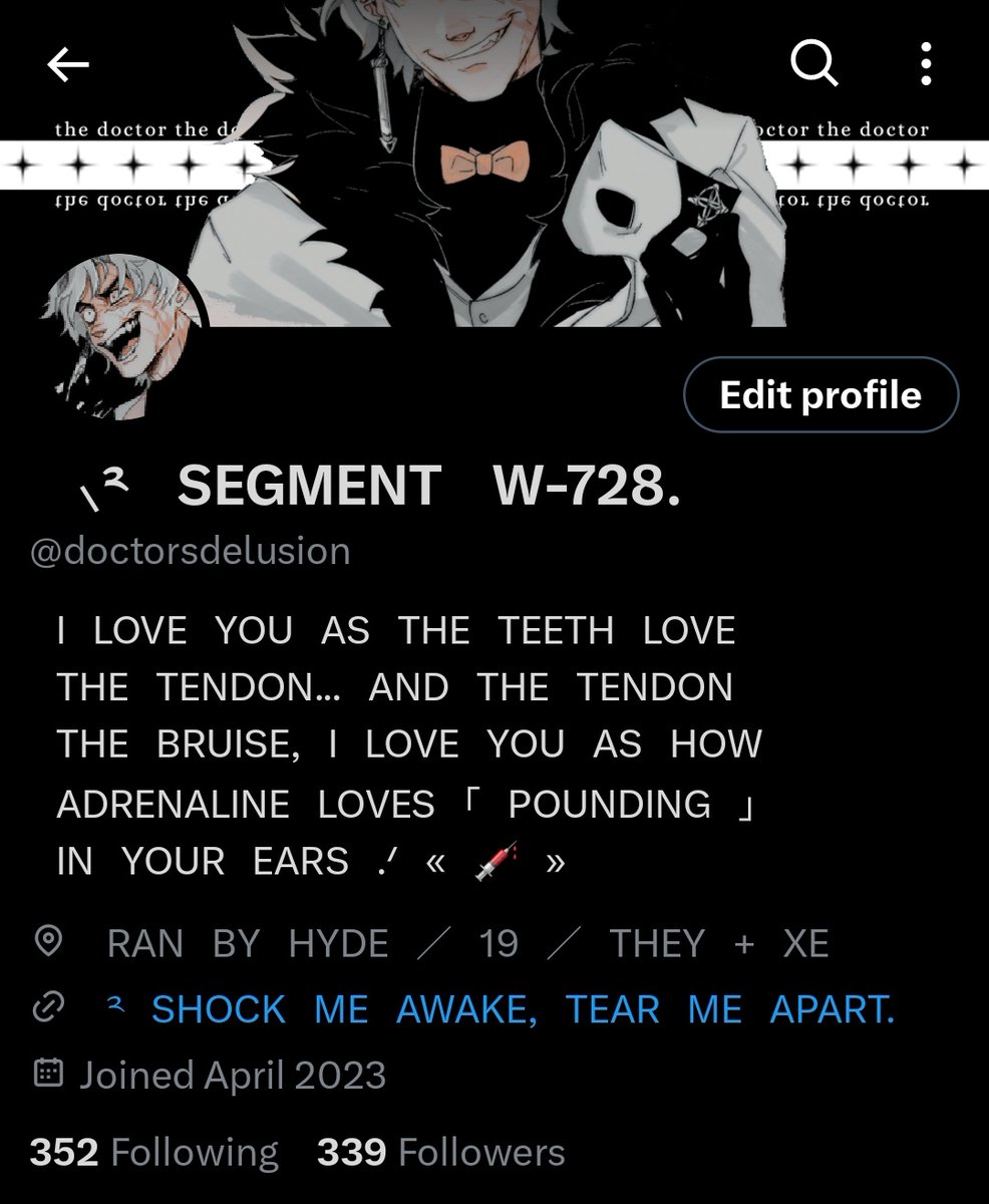 HYDE.⠀ tbh i'm very attached to this layout.. also, thank you for 300!