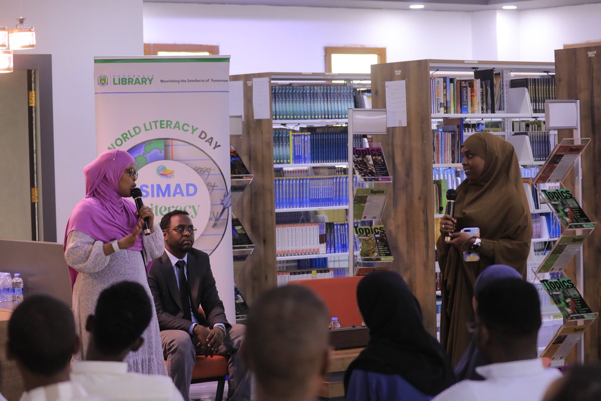 In collaboration with @XAJSiOfficial Reading club, we successfully commemorated @SIMAD #LiteracyDay in conjuction with #WorldLiteracyDay by offering awards to most frequent library vistors of this year. We thank all speakers and participants of the event ☺