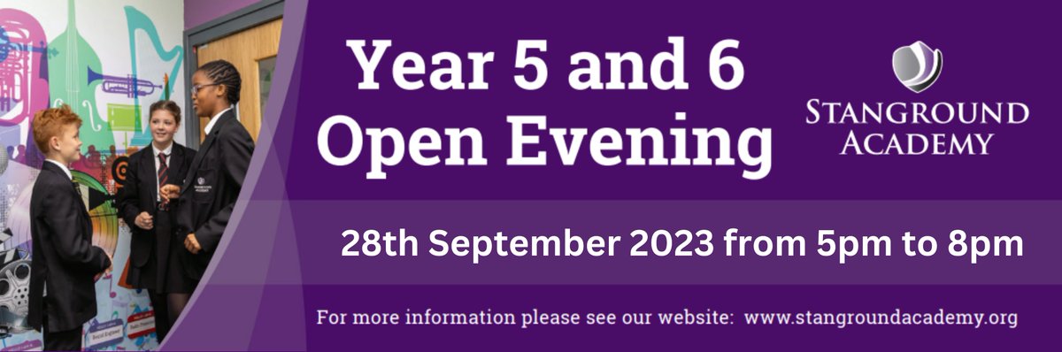 🌟 Discover Stanground Academy! 🏫

Join us at our Open Evening on Sept 28th, 5 PM - 8 PM.

Come find out why everyone is talking about Stanground Academy's commitment to excellence! 🚀 #OpenEvening #StangroundAcademy #HighExpectations