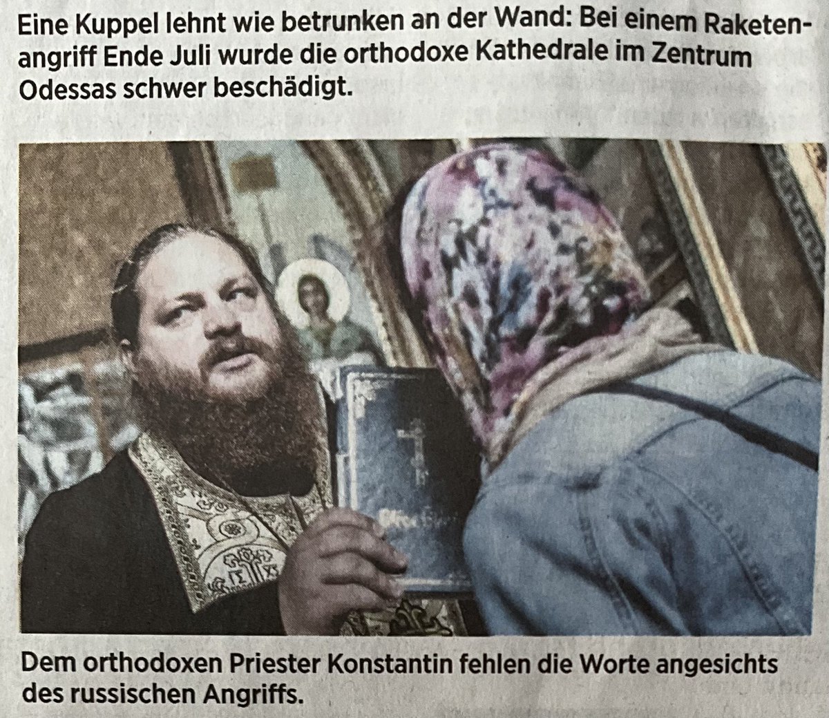 hglowacki's tweet photo. Und der Glaubenbruder, Kyrill der I, Patriarch von Moskaus als Geistlicher unterstützt. das sinnloser morden der Zivil Bevölkerung.

And the friar, Cyril I, Patriarch of Moscow as a clergyman supported. the pointless murder of the civilian.
#glowacki #putin #Ukraina https://t.co/arDYkXhSV4