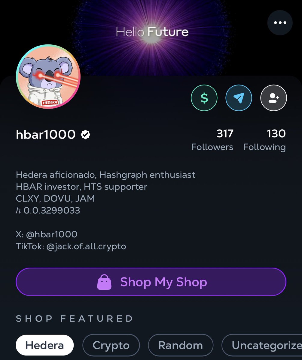 hbar1000's tweet photo. If you enjoy some of my content here 🙏
I post my best stuff more often 👇
on @CalaxyApp 👾
Check out #Calaxy 😎
#TheCreatorsGalaxy #YourWorldYourCalaxy
#ForCreatorsByCreators
#ByCreatorsForCreators
#BuiltOnHedera #Hedera #HBAR
🤜 Ħ 🤛 https://t.co/X82ZTamqUE