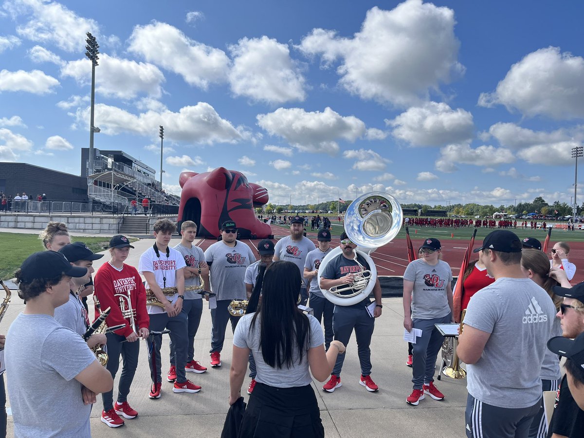 We’re happy to be back!! We miss and dedicate today’s game and performance to our leader and director Will as he recovers from a medical procedure. Go Panthers!!! #DUingWork