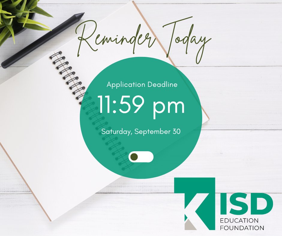 KISD Ed Foundation (@kisdfoundation) on Twitter photo Attention <a href="/KellerISD/">Keller Schools</a>: Today is the final day to submit your Educator Grant & Employee Professional Development Scholarship applications! Make sure you get yours finished before the end of the day for a chance to win! kisdfoundation.net/kefgrants Attention <a href="/KellerISD/">Keller Schools</a>: Today is the final day to submit your Educator Grant & Employee Professional Development Scholarship applications! Make sure you get yours finished before the end of the day for a chance to win! kisdfoundation.net/kefgrants