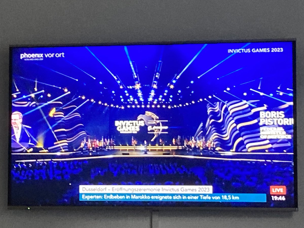 #InvictusGames2023 #düsseldorf Eröffnung <a href="/phoenix_de/">phoenix</a> 👍🏼👌🏿