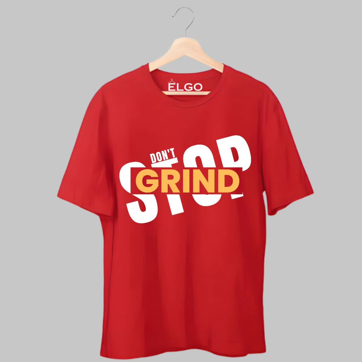 Elgoclothing's tweet image. 🔥 Keep the hustle alive! Introducing our 'Grind Don't Stop' tees in three bold colors: White, Red, and Black. Elevate your work ethic and style game with this motivating design. 💪 #elgo