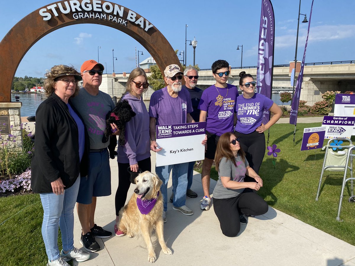 #Walk2EndAlz #ShowYourPurple @ALZWisconsin #DoorCounty