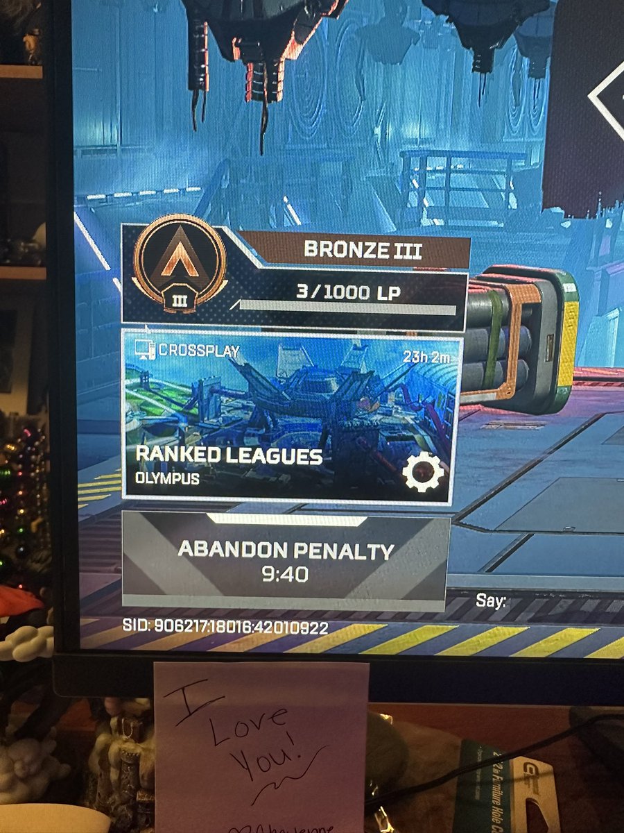 the_aman93's tweet photo. I finally get to play and the server crashes saying I abandoned the match fix this @PlayApex https://t.co/70jsAJYdL0