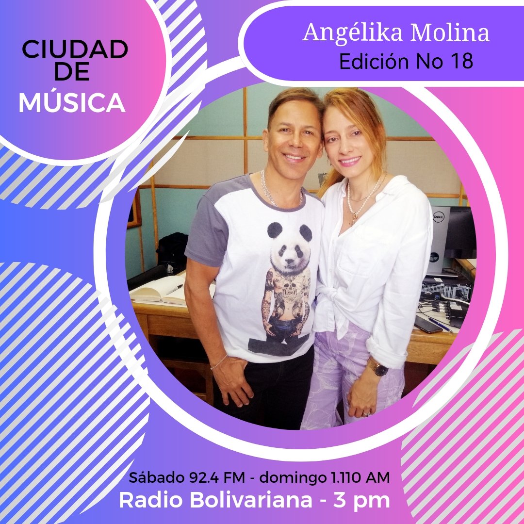 En #ciudaddemusica por #RadioBolivariana con la cantautora <a href="/AngelikaMoli/">Angelika Molina</a> su álbum "Flores de mar" y una ejemplar vida en canciones.