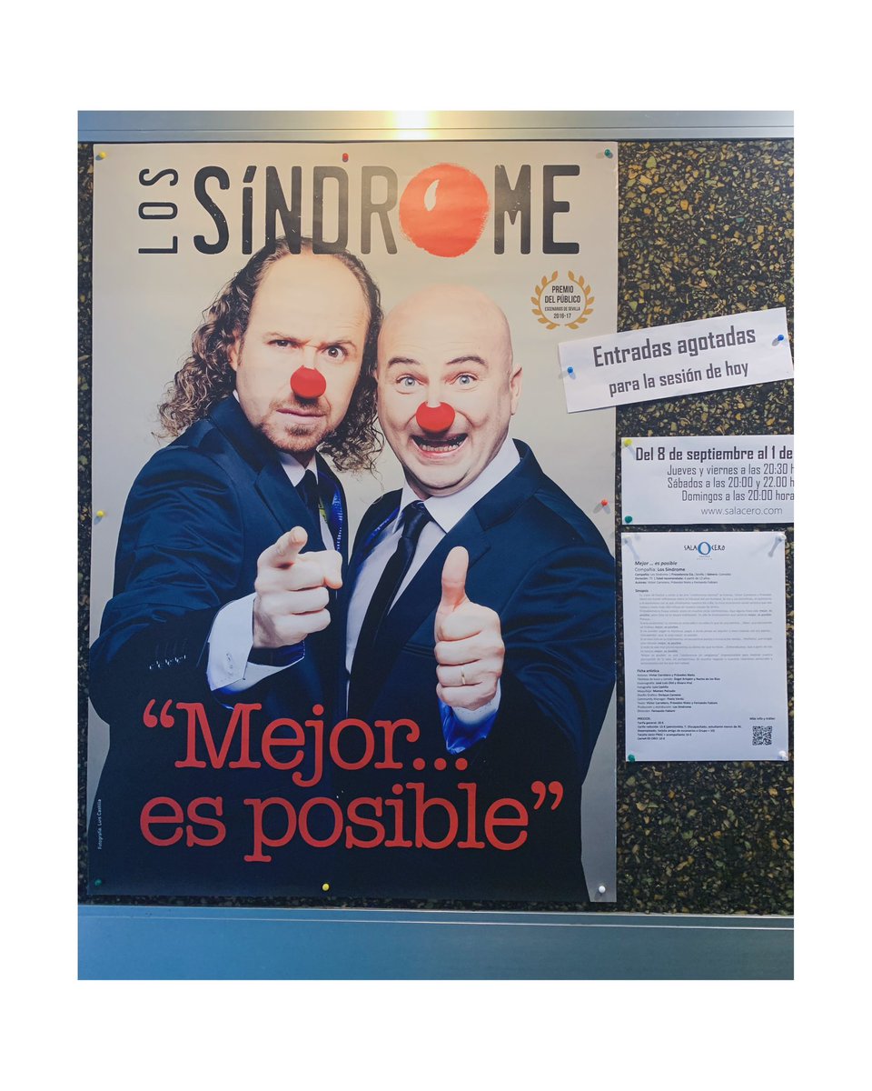 2 de 2. Dos funciones de la temporada y dos llenos. 🙃
¡Entradas agotadas también para la función de hoy! 
Muchas gracias por acompañarnos en el inicio de temporada 2023-2024 con esta energía 🤗♥️

#soldout #entradasagotadas #teatrosevilla #culturasev #comedia #risasymásrisas