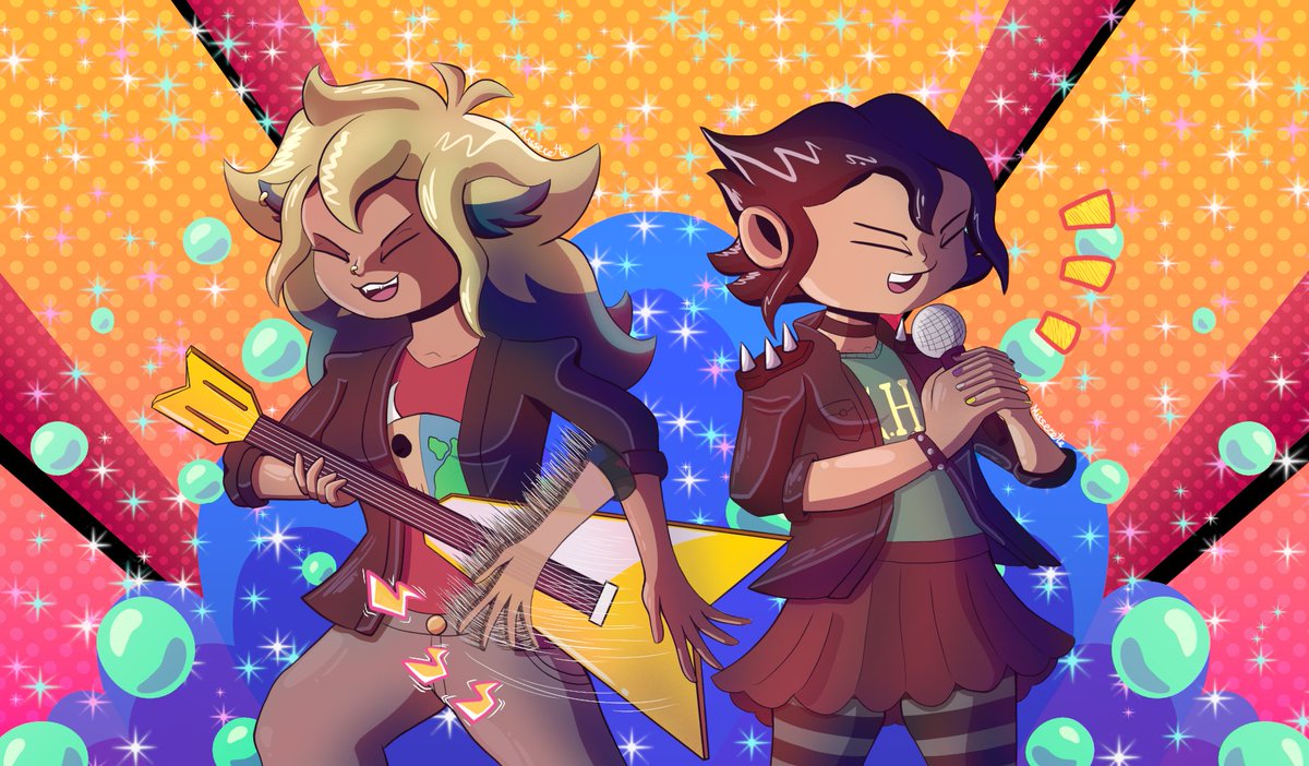 Vee and Masha totally made a band together you can't convince me otherwise

#theowlhousefanart  #TheOwlHouse #veesha #VeeNoceda #Tohmasha