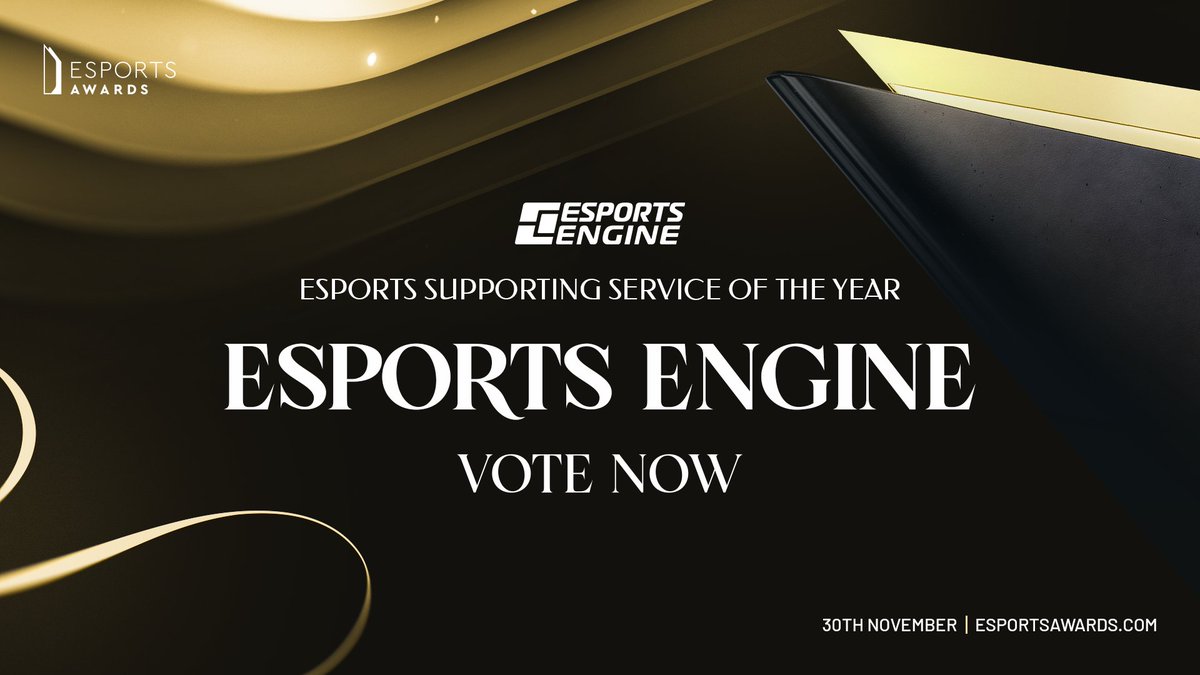 esportsawards's tweet photo. Vote for @EsportsEng! Finalist of the Esports Supporting Service of the Year award.

Remember, you can VOTE EVERY DAY, once a day.

✅ Vote now: https://t.co/Jnjxb680zR 

Esports Awards 2023 - November 30th | Zouk - Las Vegas https://t.co/vMUfimgD8N