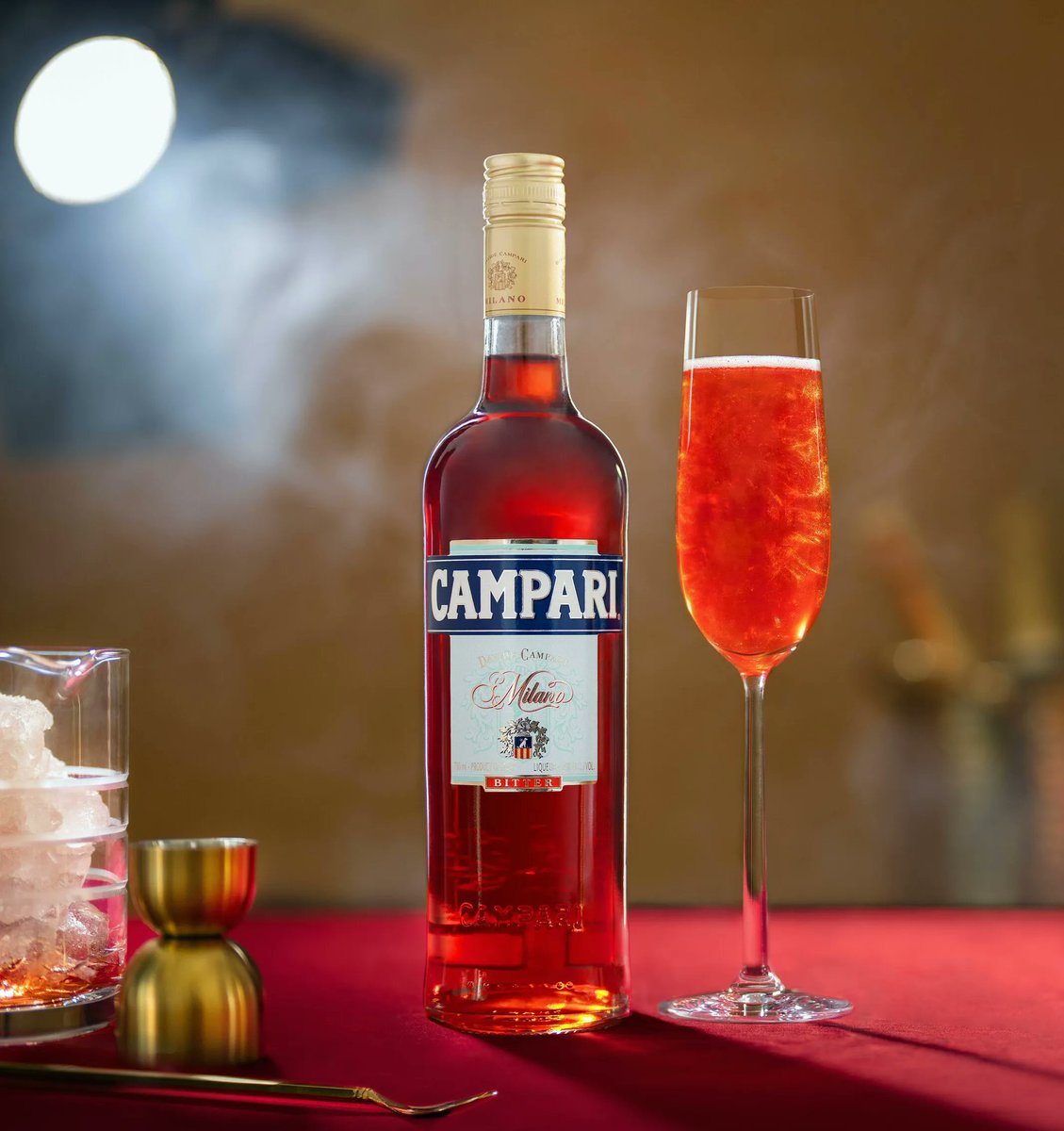 Campari is a staple of Italian aperitifs and boasts a strong bittersweet flavor with notes of orange peel, cherry, clove, and cinnamon. Fun fact, negronis were named after Count Negroni who asked for gin rather than soda in his Americano in 1919!