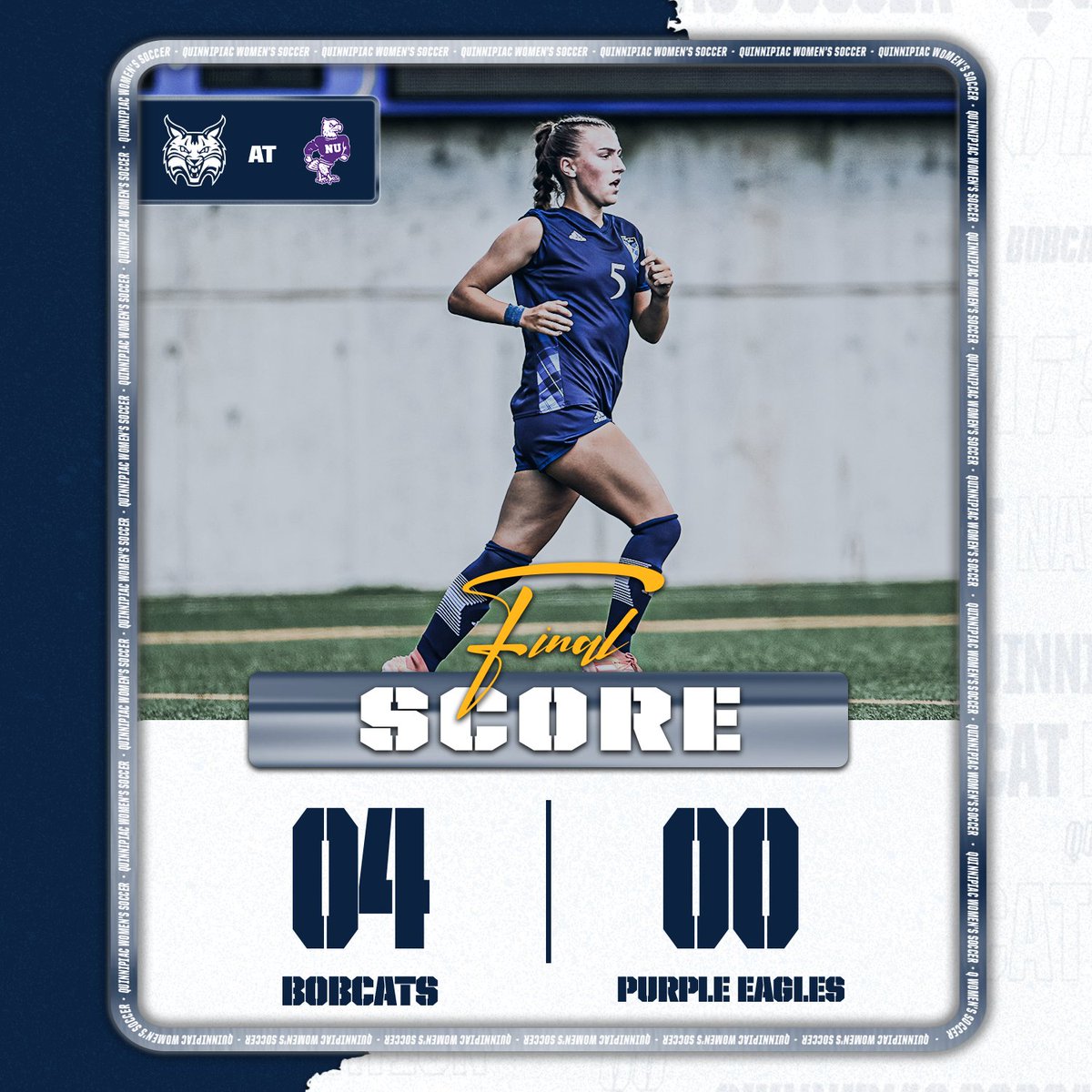 QU_WSOC's tweet photo. Starting MAAC play the right way!! 

#BobcatNation x #MAACSoccer https://t.co/ozILtO8BX6