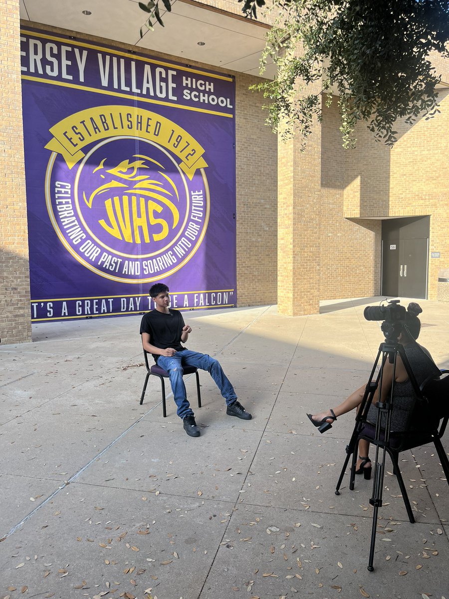 It’s been fun in The Village watching our NAC students already start speaking and using language!  Last years NAC students were interviewed by CFISD media to talk about their NAC experience and the power of the program! 💜💛🌏 #lovemyvillage #emergentbilinguals @jvhsprincipal