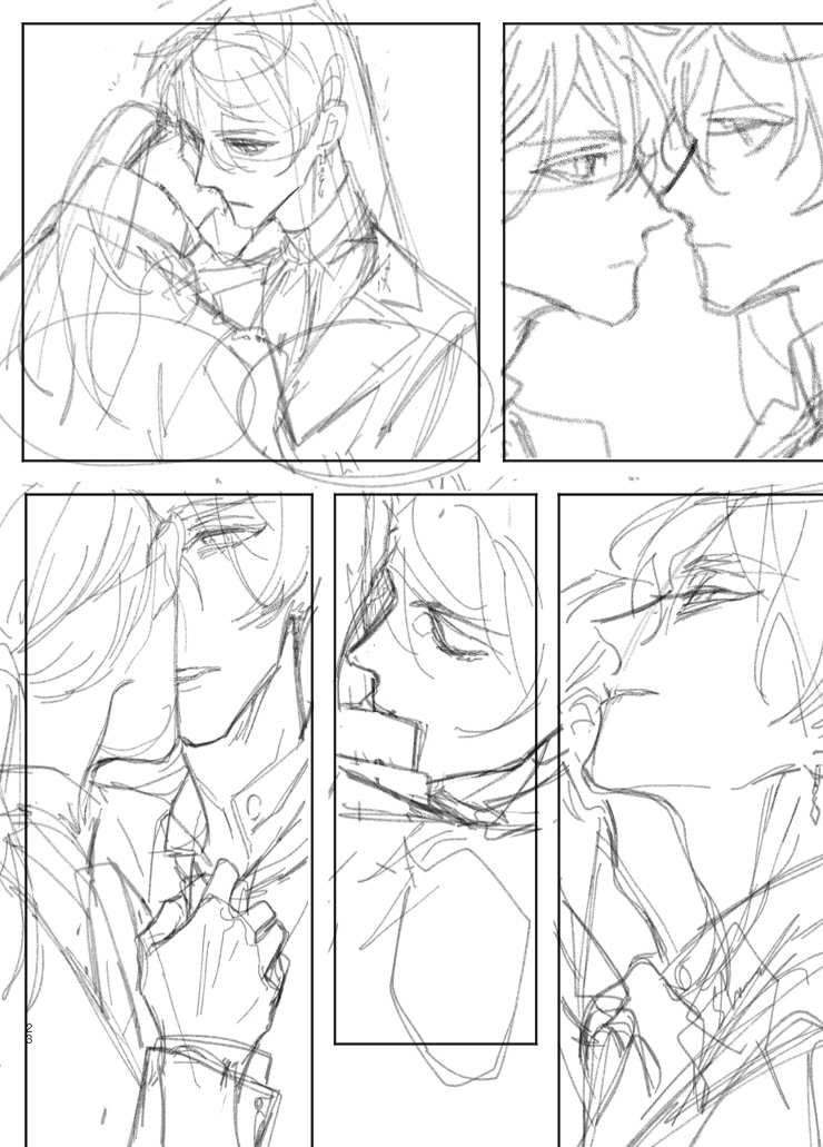 The initial draft for Zhongli's scene was different from the final, I made these changes because I wanted to add a little romances and char dev for Diluc xD