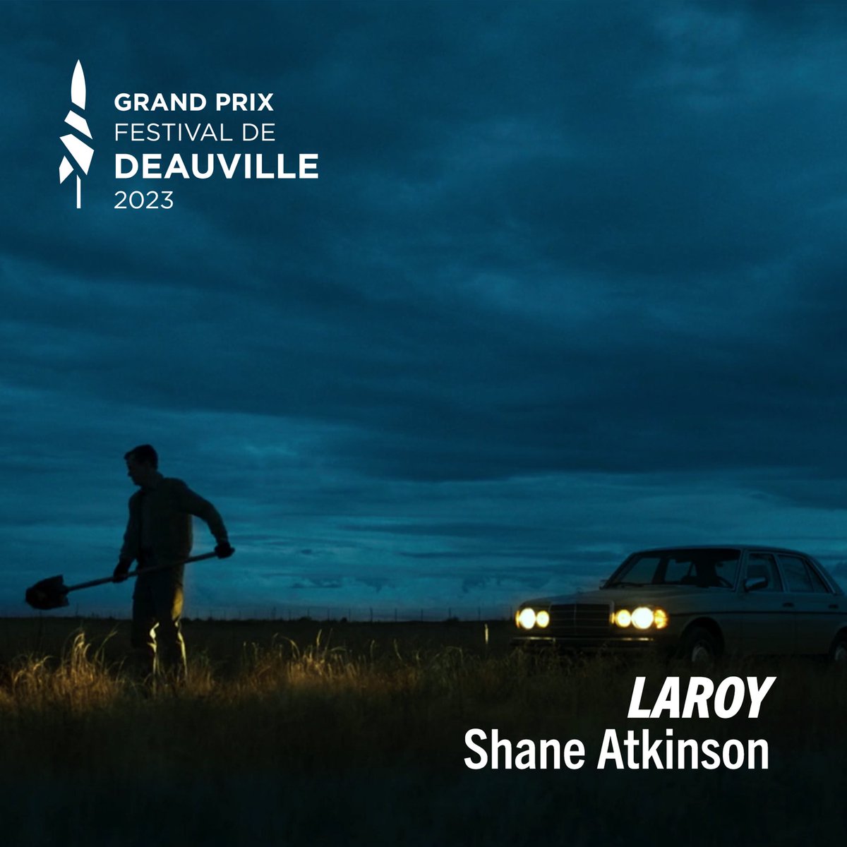 DeauvilleUS's tweet photo. Le Grand Prix du festival de Deauville 2023 est attribué à LAROY réalisé par Shane Atkinson. 🏆 https://t.co/dXgMoGgAoq