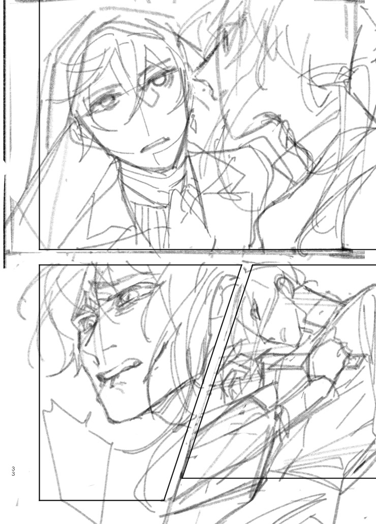 Theres also this part in the draft after Diluc got stabbed by Ajax but he showed little respond, when he finally looked into Ajax's eyes and realized that he loved a monster did he started to comprehend what is actually happening.