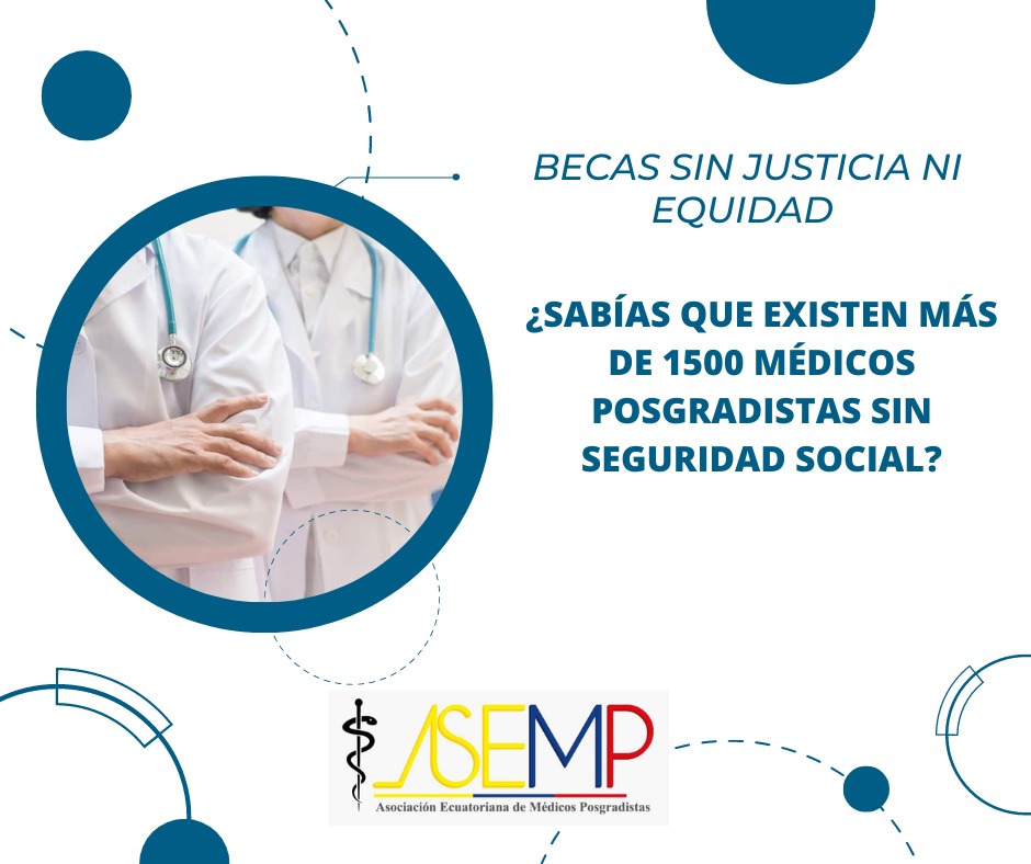 Los Postgradistas a Nivel Nacional exigimos respeto y reconocimiento por nuestro trabajo
Basta de abuso
#LeydePosgrado #PosgradistasSinSueldo #PosgradistasSinSeguridadSocial #PosgradistaSinBecas #MinisterioDeSaludPublica #MinisterioDelTrabajo #ConsejoDeEducaciónSuperior

ASEMP