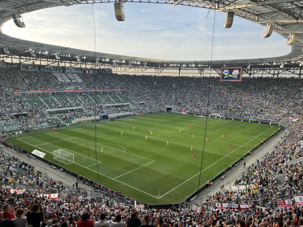 ashconlon_'s tweet photo. Ukraine away in Wrocław.🇺🇦🏴󠁧󠁢󠁥󠁮󠁧󠁿 https://t.co/A2HXl8N0US