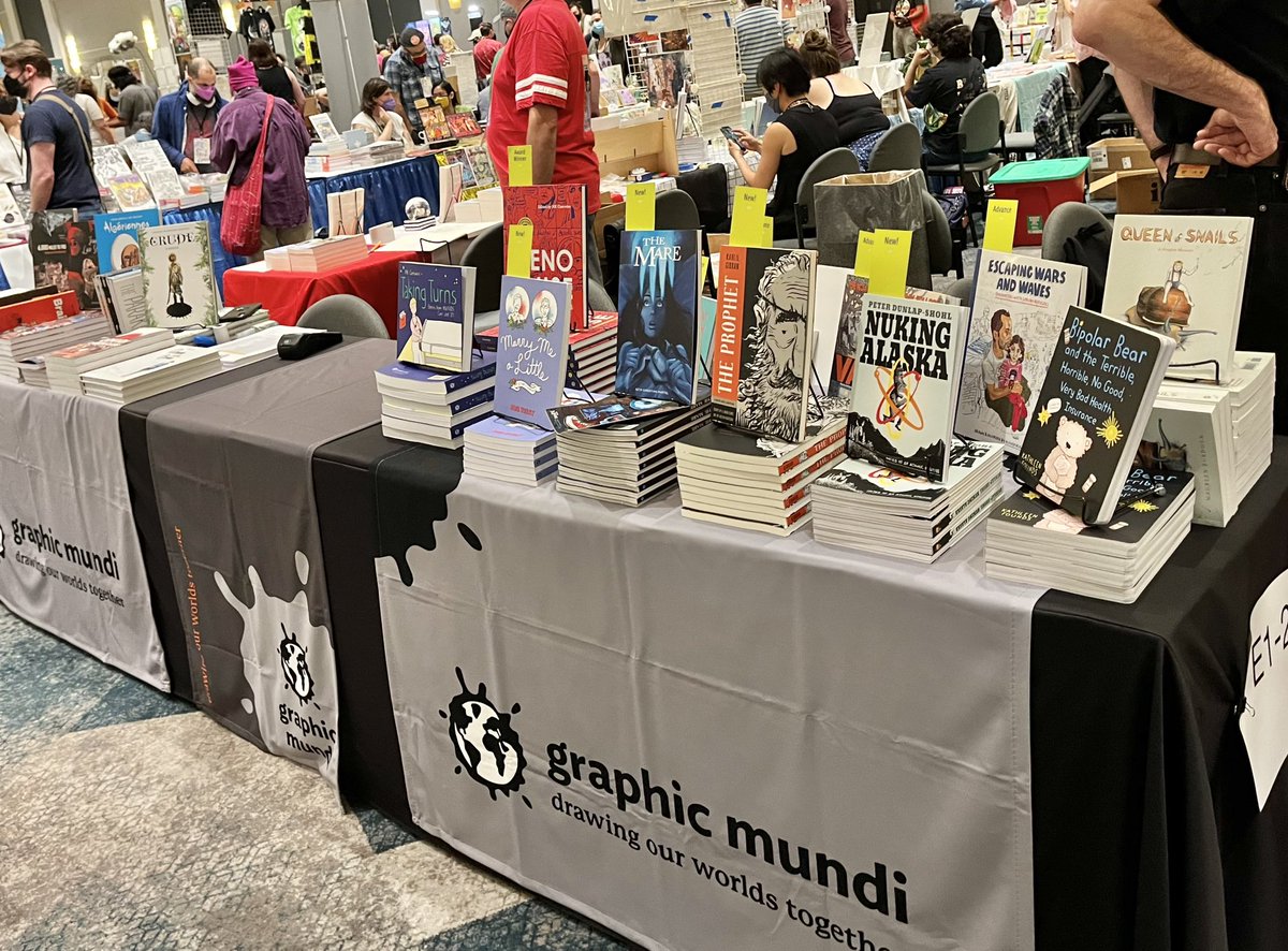 Stop by the @GraphicMundi table and say hi this weekend. E1&2 at @SPXcomics - I’ll be signing The Mare on Sunday from 12-1pm. Grab a sandwich then grab a book!