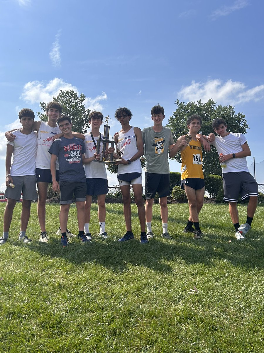 Coming home with lots of hardware, PRs, and first time 5k finishers! Congrats to the varsity boys on 5th place and individual medalists Dante, Anthony, Hudson, and Anna!