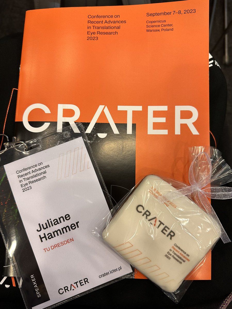 Just enjoyed two days of amazing science with @julesmanies at the CRATER 2023 conference in Warsaw. Many thanks to @ICTER_PL for the great organization! #CRATER2023 #EyeResearch #greatscience