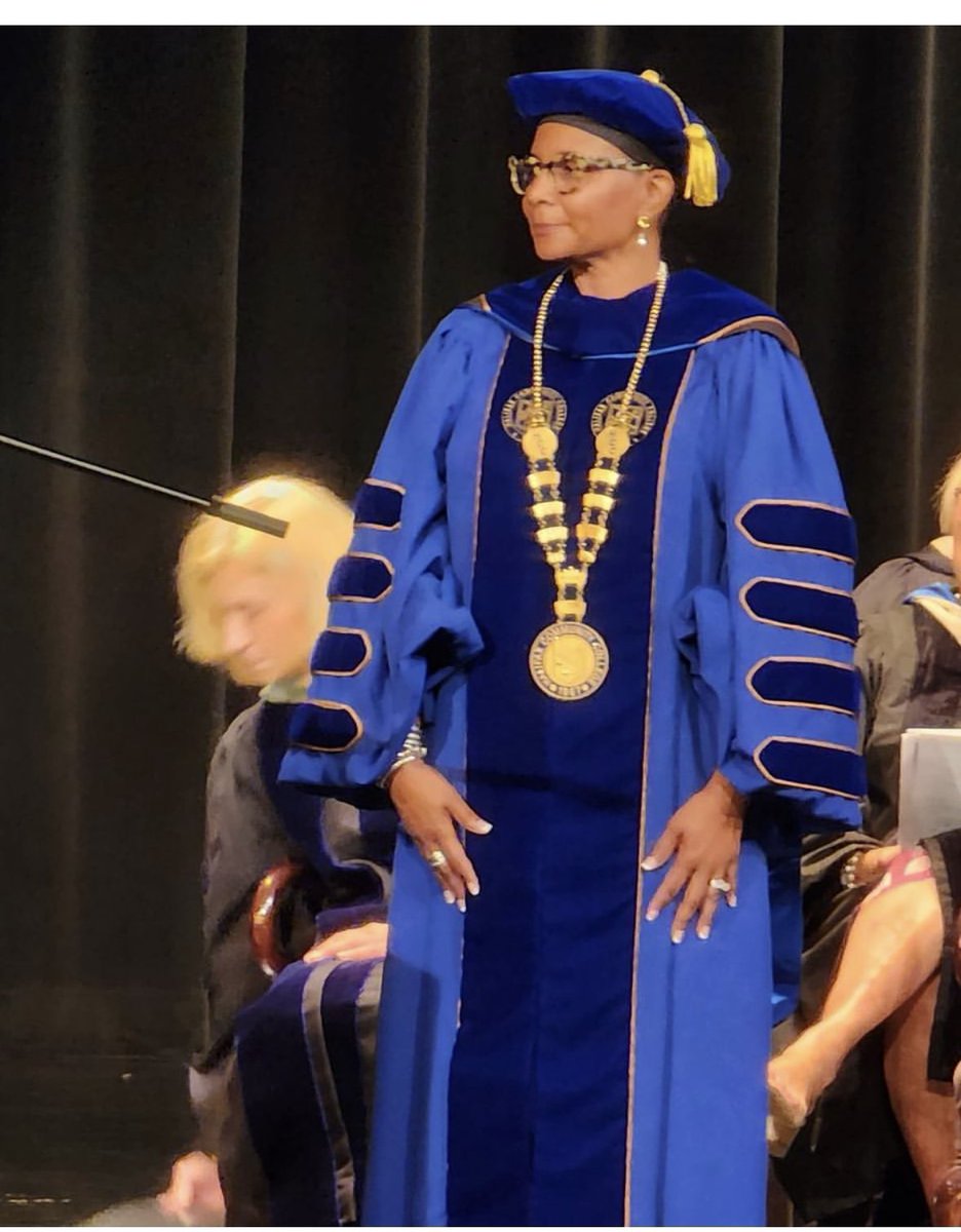 In 7th grade, she spoke a thing. On Friday, my dear friend Dr. Patrena Benton Elliot became the first female president of @halifaxcc. #proudfriend #history