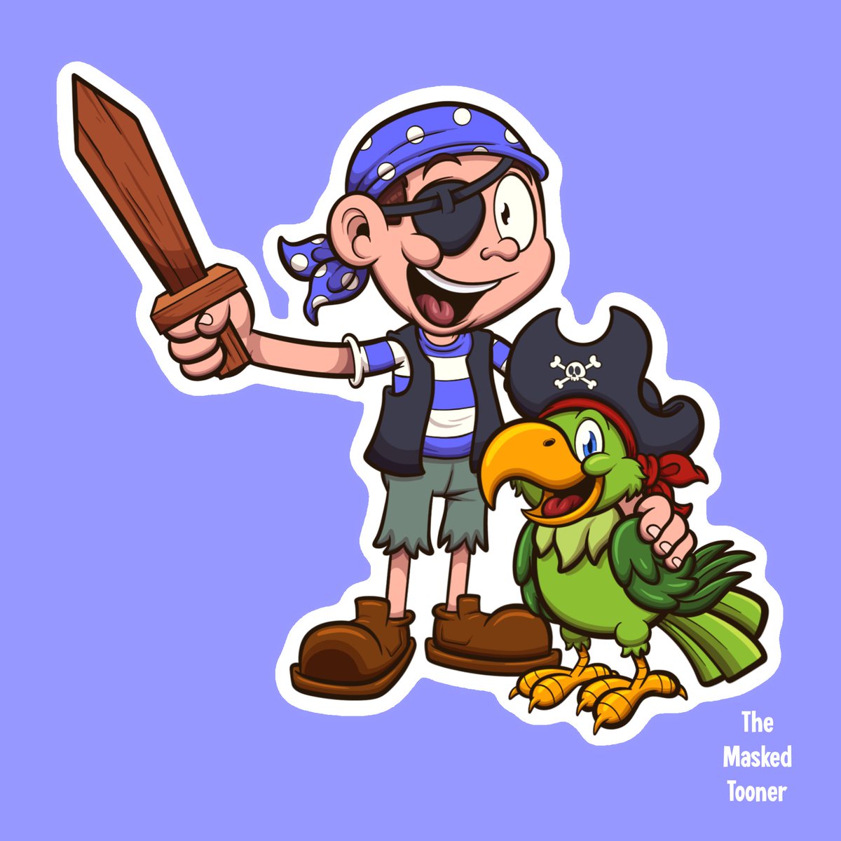Pirate boy with parrot ☠️🧒🏻🦜
-
#pirate #arrr #ahoy #pirates #nationaltalklikeapirateday #pirateboy #boy #kid #child #sword #parrot #green #greenparrot #bird #animal #cartoon #themaskedtooner #vector #vectorart #stockphoto #illustration #dutchartist #characterdesign