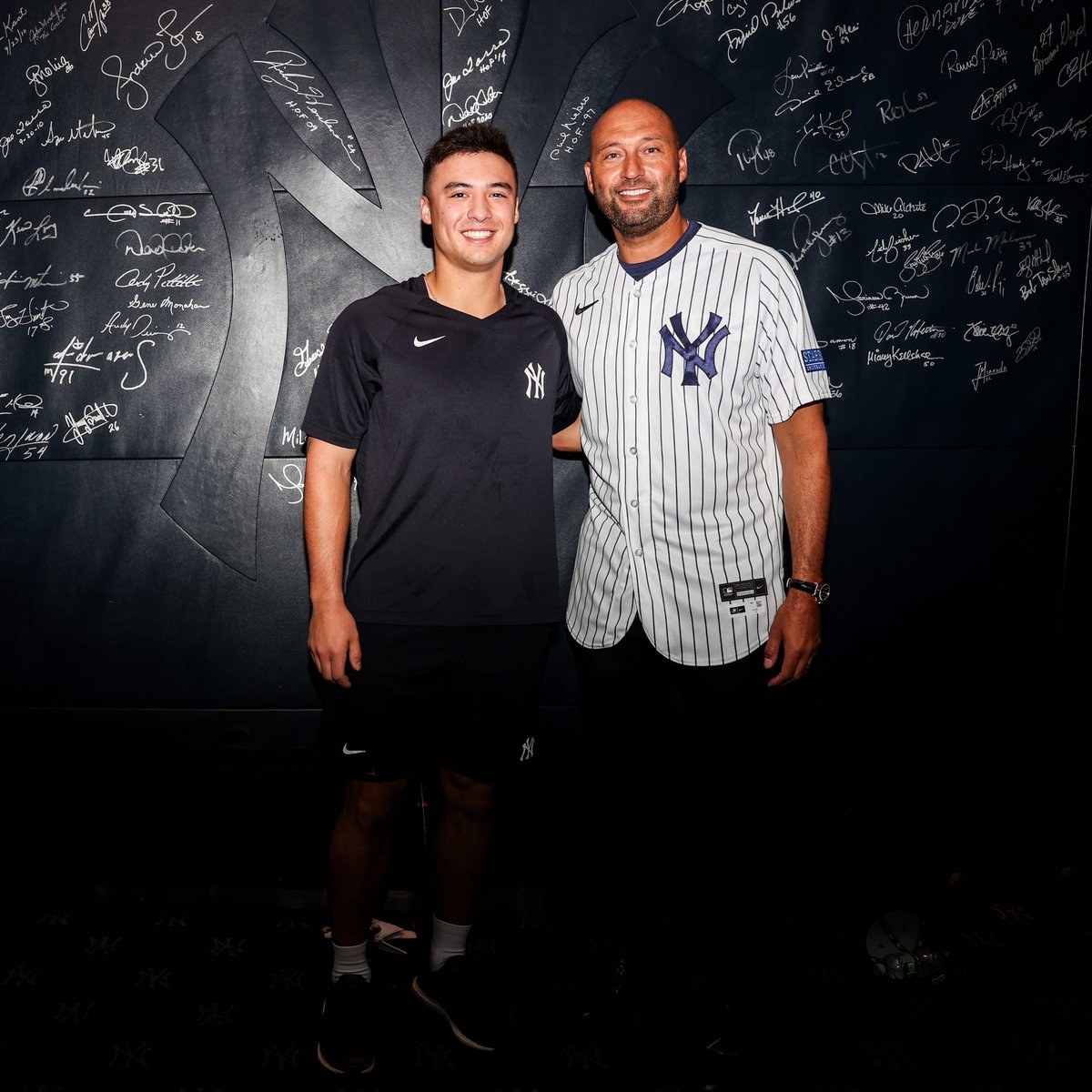 A Couple of Shortstops. 

<a href="/Volpe_Anthony/">Anthony Volpe</a> x <a href="/derekjeter/">Derek Jeter</a>