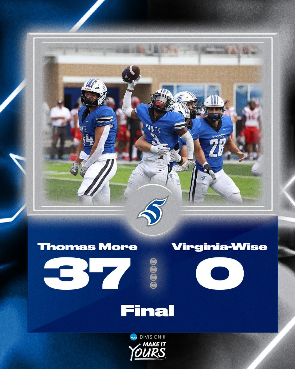 SAINTS WIN!!!! Football shuts out UVA Wise 37-0 for their first DII win!

#LetsGoSaints