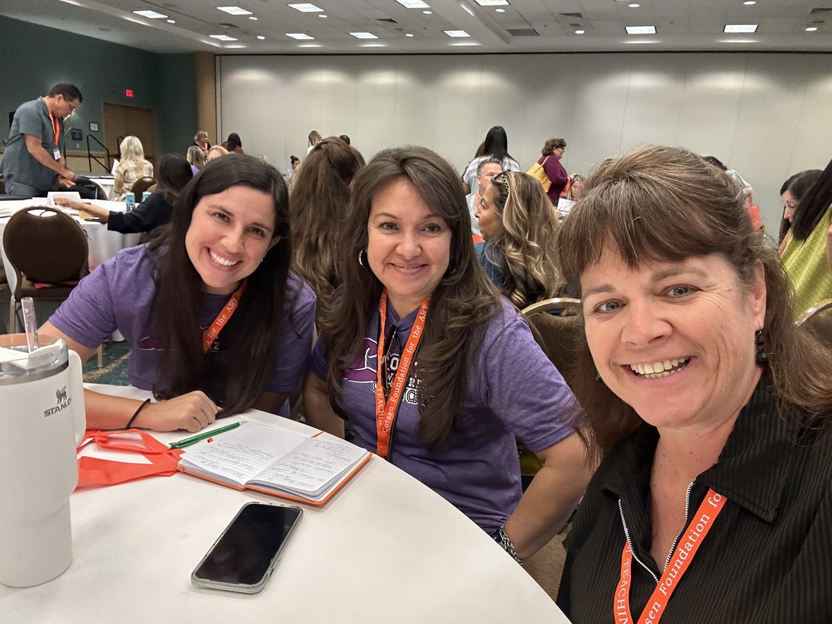 PD4ME#2 ✴️@CotsenAoT Conf Session #1✴️ Isn’t it great when you randomly sit down next to 2 teachers at your grade level, AND in the district right next to yours? 😃😃😃 Sooo nice to meet Allison & Elizabeth from @CortezPUSD as we worked through our mathematical ideas together!🌟