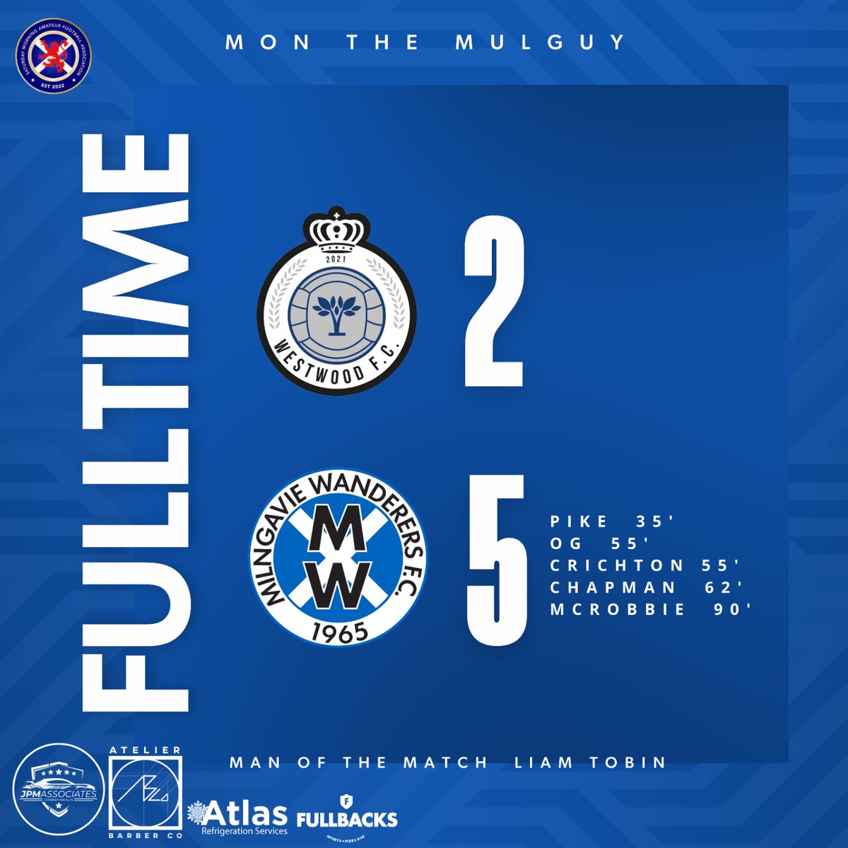 MilngavieW's tweet photo. Results from today:
Our @CaledonianAFA lost away to a very good @Wishaw_WW_AFC
MW @OfficialSMAFA picked up a good 3 points away to an in form @WestwoodFC5
A mixed bag today. Next week both teams are in cup duty as the @ScotAmFAWest begins.
#MonTheMulguy! https://t.co/DLiAc8ue5a