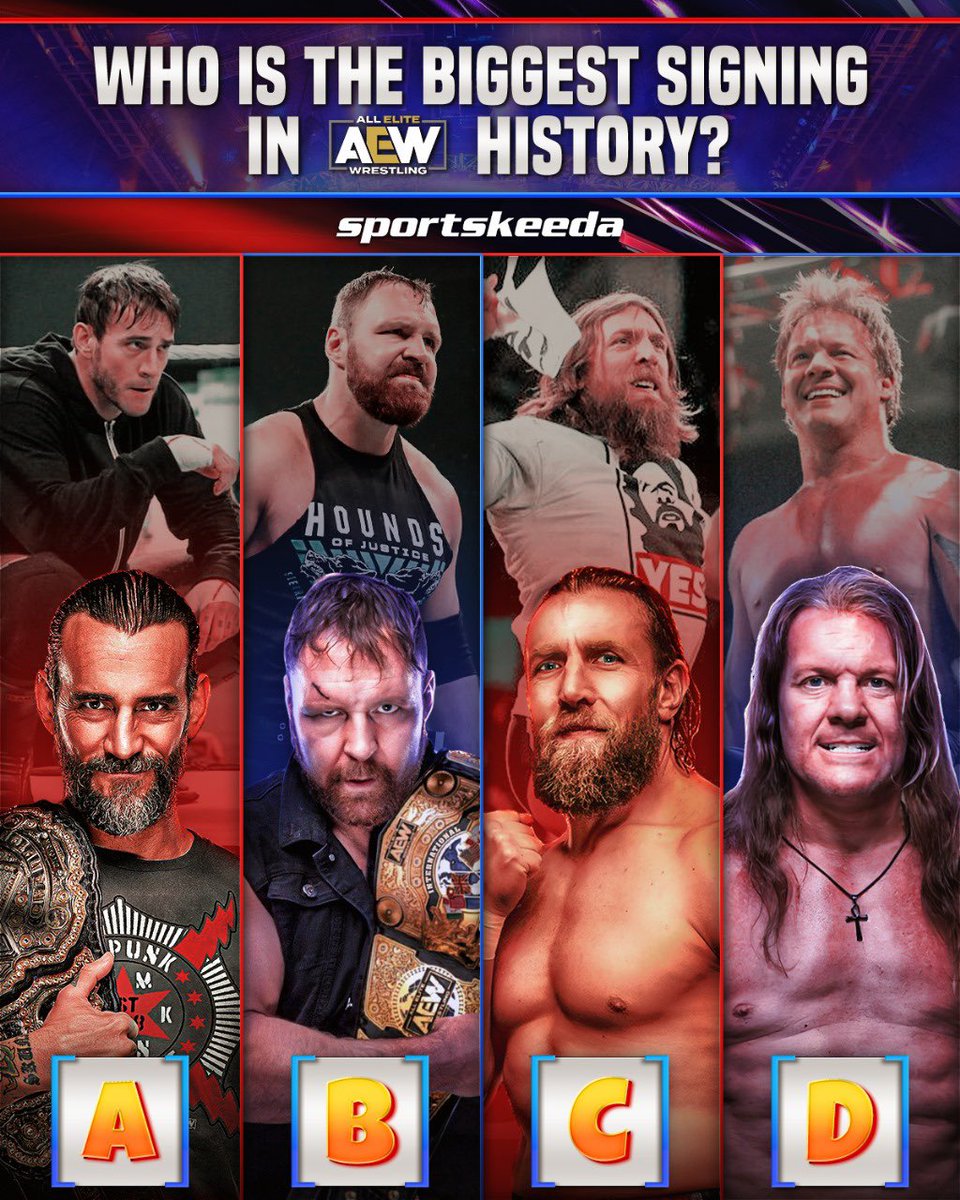 SKWrestling_'s tweet image. What do you think? 👀
#AEW #AEWCollision #CMPunk #JonMoxley #BryanDanielson #ChrisJericho