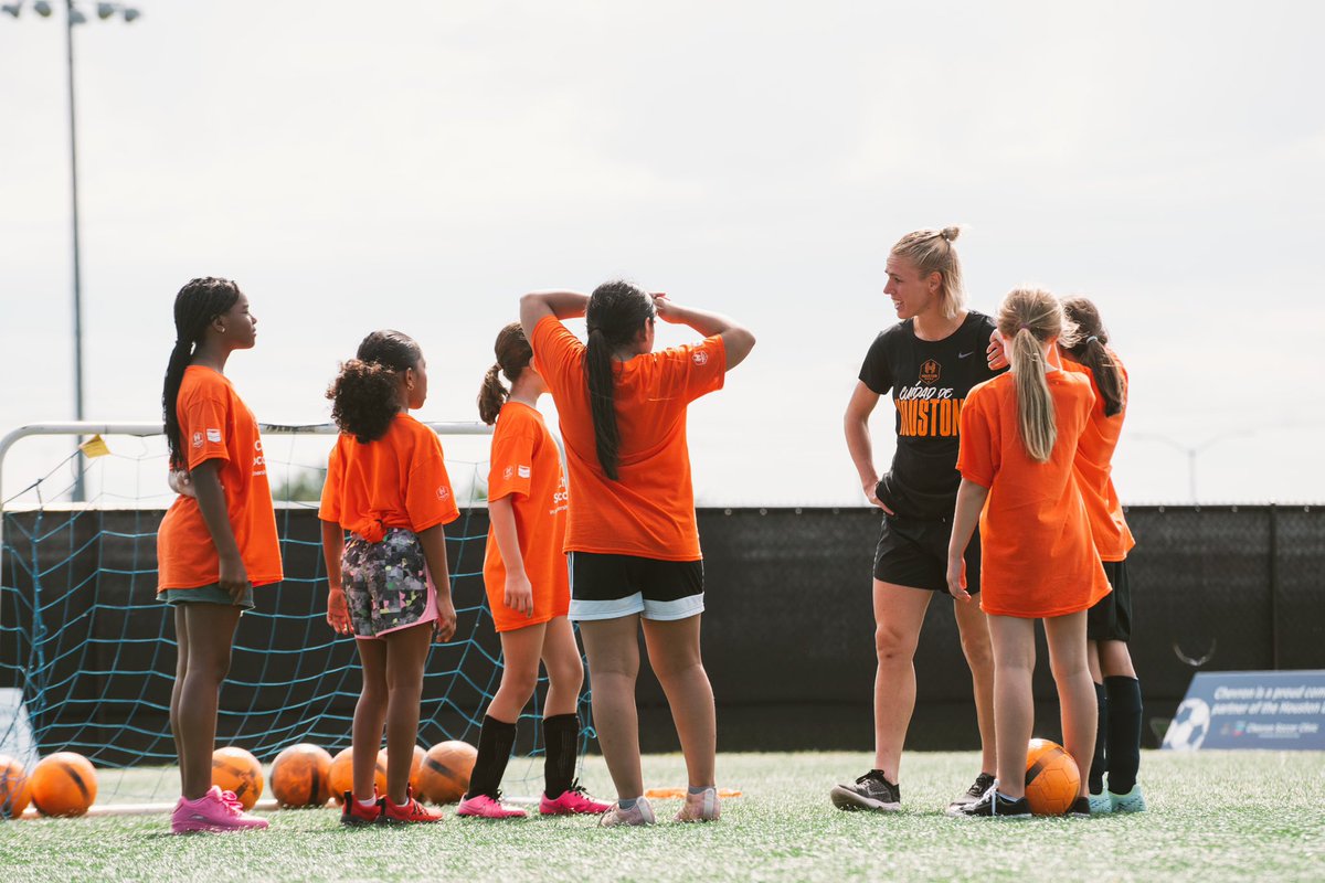 We’re partnering with @ChevronHouston to teach young girls the STEM behind soccer and help them reach their potential at the Chevron Soccer Clinic! #ChevronHouston #HoldItDown