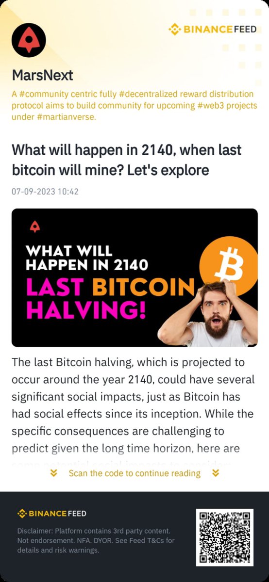 0xMarsNext's tweet image. Find #marsnext on #binancefeeds .

#BlockchainRevolution #web3 #cryptocurrency