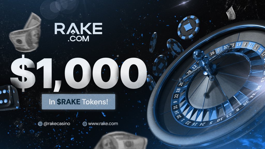 🔥💰 Join Rake's $1,000 Giveaway 💰🔥

📢 How to Enter  
1️⃣ Follow <a href="/RakeCasino/">Rake.com</a> 
2️⃣ Like &amp; Retweet this tweet  
3️⃣ Join our Telegram t.me/RakeRewardsBot  
4️⃣ Tag 3 friends in this tweet

🎲 5 Winners, Ends in 10 days  
🎉 Winners announced via Telegram

✨ Why Rake  
✅ 2500x