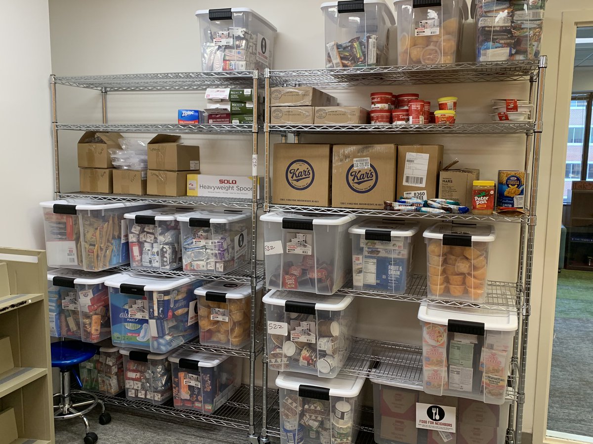 Super excited to receive food for students at ACHS. Thanks Amazon! Thanks Food For Neighbors! We appreciate the support. #ACHSPride