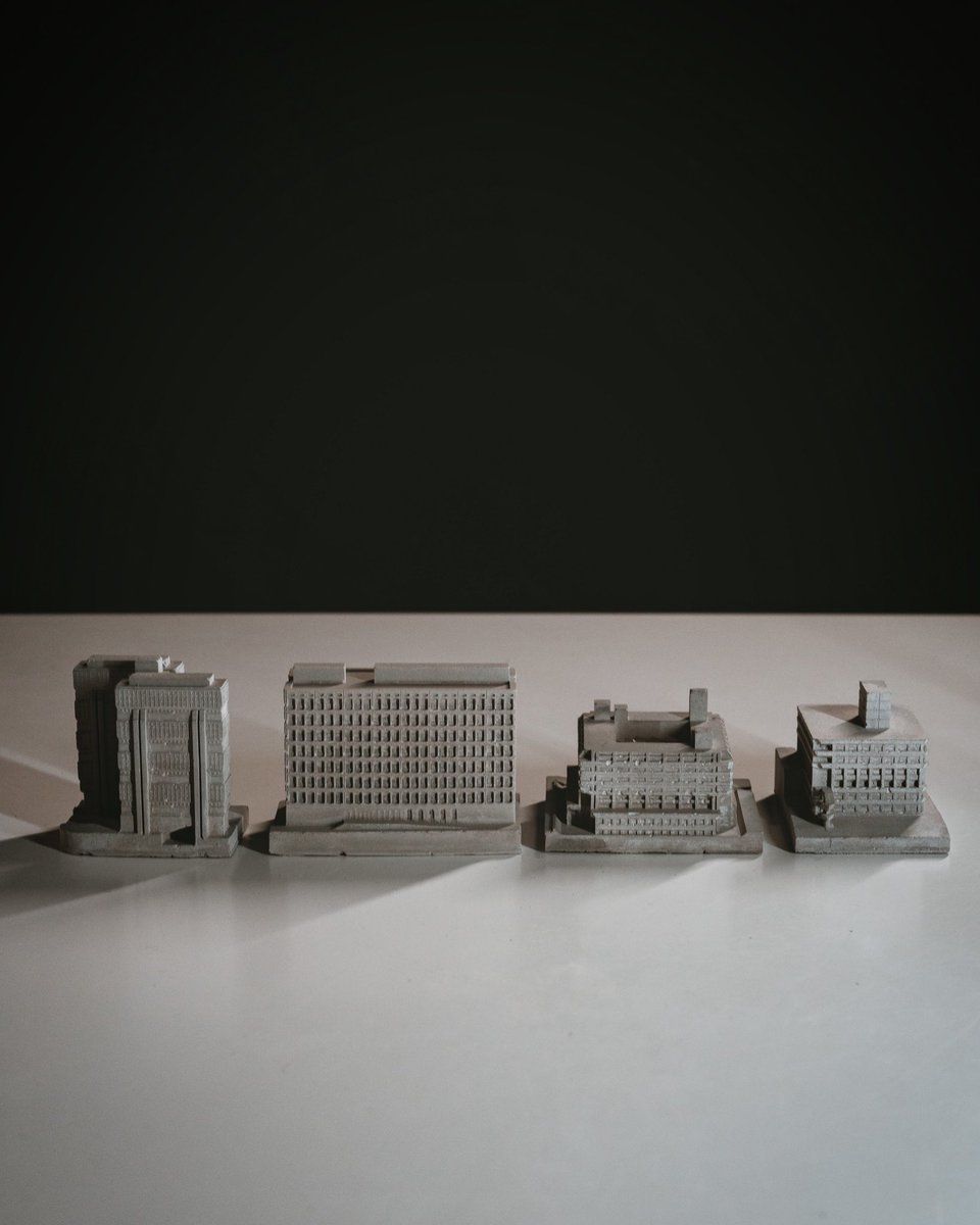 spaceplaystudio's tweet photo. New mini concrete models inbound. 

We’ve got some amazing new models releasing in October featuring some of the UK’s finest Brutalist University Buildings. 

Which ones are you hoping for? https://t.co/8mj0XGUXlT