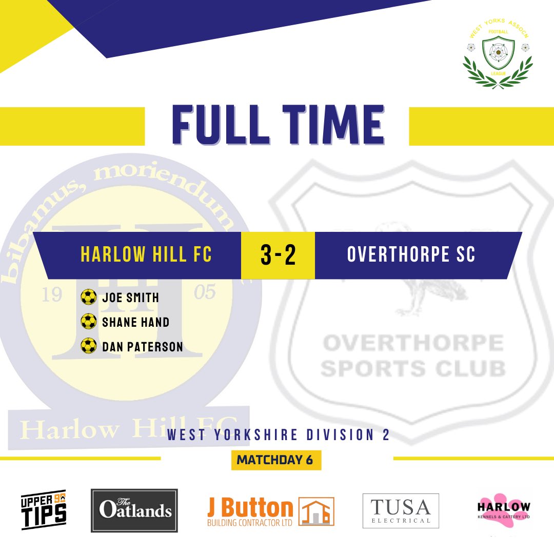 HarlowHillFC's tweet photo. FT | Harlow 3-2 Overthorpe SC

💥 Paterson strikes late winner with 30 seconds left!

Harlow looked to be in control at 2-0 up but Overthorpe fought back to set up a dramatic finish in blistering heat! The lads were ultimately rewarded for their persistence in the closing stages! https://t.co/Y5sAppgmLl