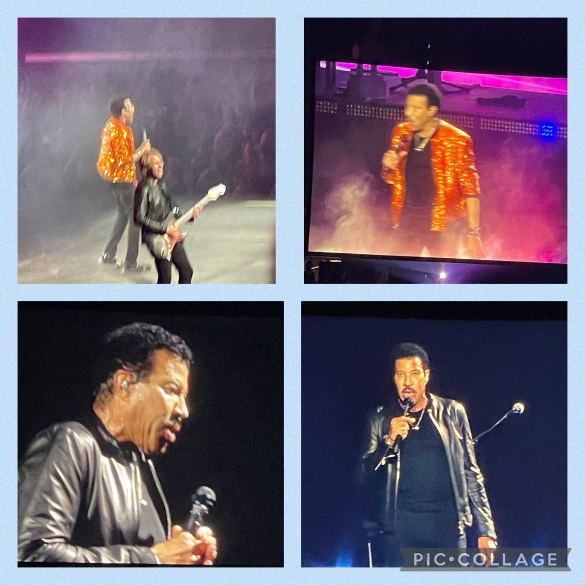 PinkEligio's tweet photo. Fun time at the Earth , Wind &amp; Fire and Lionel Richie concert last night! @ChaseStadium https://t.co/Eh548rLnIX
