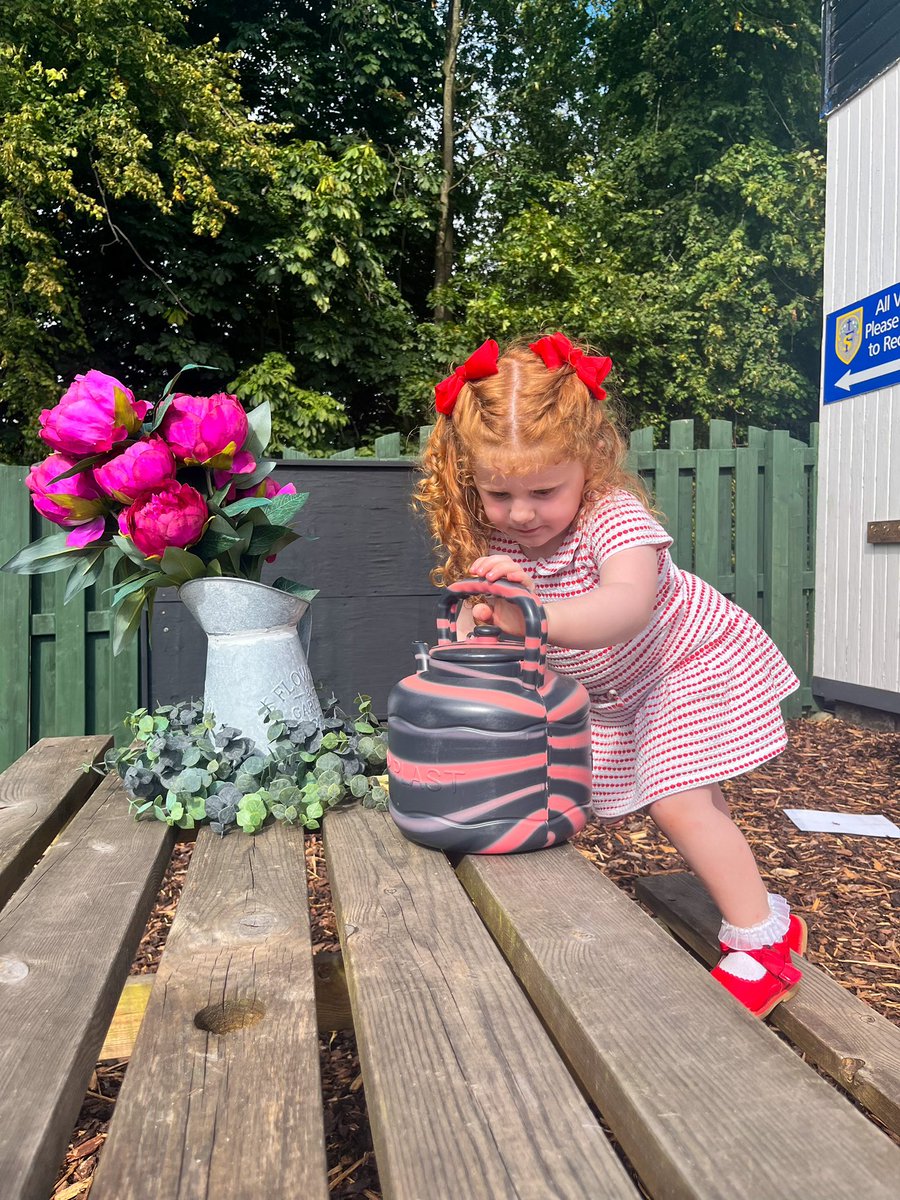 MissRyanBio's tweet photo. Ellie exploring the new nursery space at the @FernhillSchool family day today, don’t let her sweet face fool you it was a battle to get her back into the car 😂 https://t.co/xKM1kf3Gey