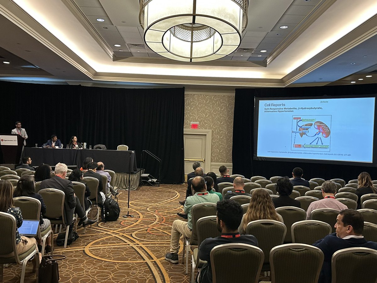 Congratulations @SachinAryal9! Great Presentation @CouncilonHTN from @JoeLabUToledo1! Ketone body, B-hydroxybutyrate as an antihypertensive metabolite and its novel mechanism @BinaJoe4 @UToledoMed @UTPhysPharm