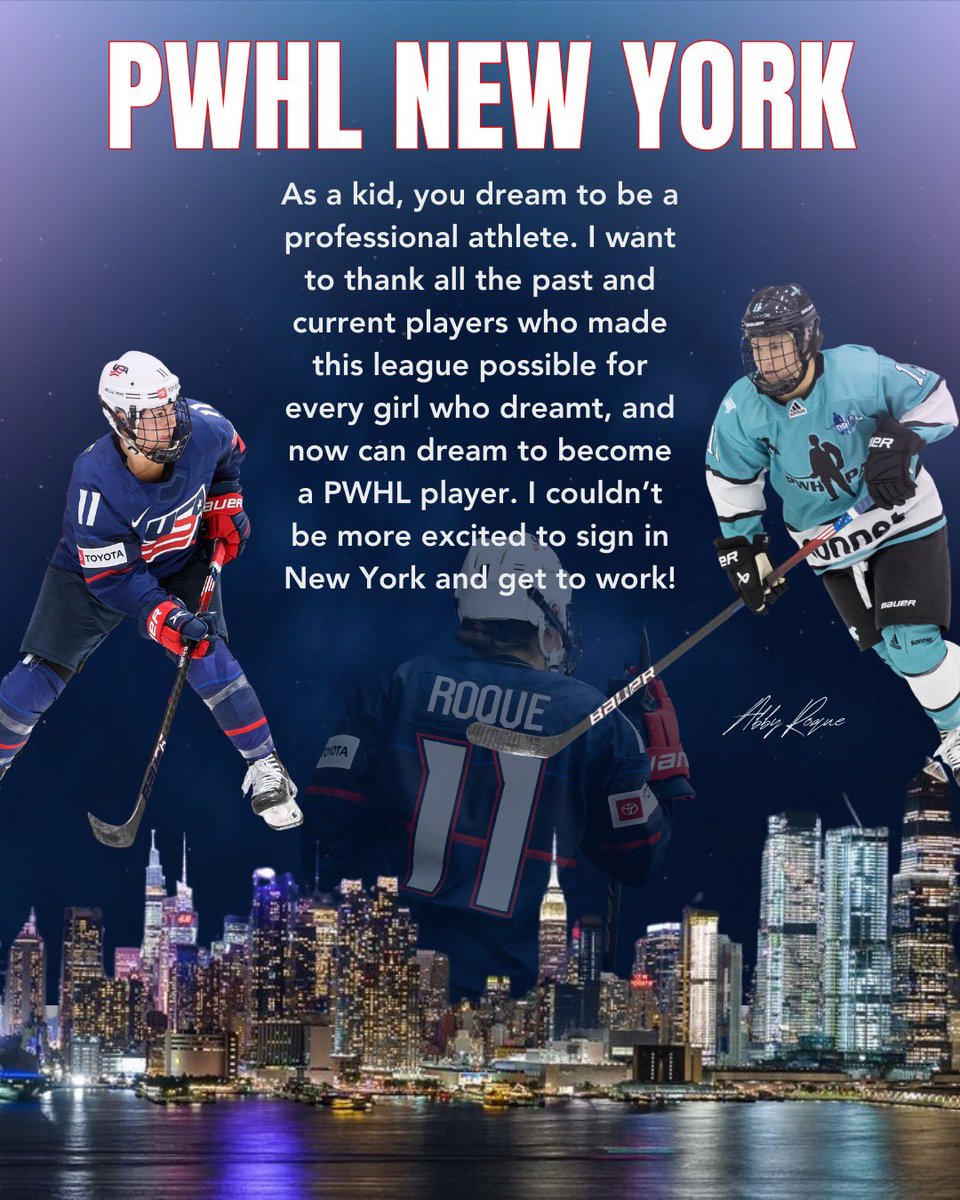 Couldn’t be more excited for the future @PWHL_NewYork !