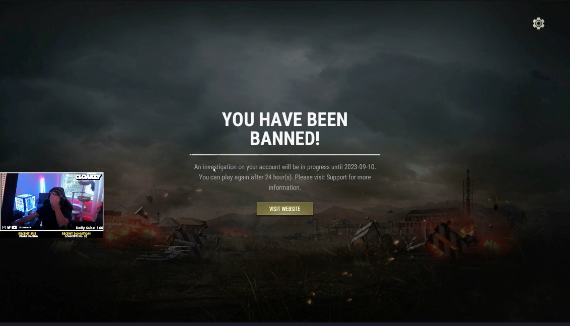 Haven't played PUBG in 7 years won my first game and got banned for cheating? @PUBG