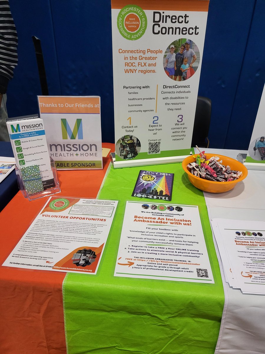 RAAdventures's tweet image. Wonderful energy throughout today's SEPAC Resource Fair! Wonderful to talk with families and providers and explore great ideas! 

4,500 families in #RCSD have a child with a disability. Building a CULTURE of #inclusion is imperative!

#MakeInclusionHappen @missionhealthco
