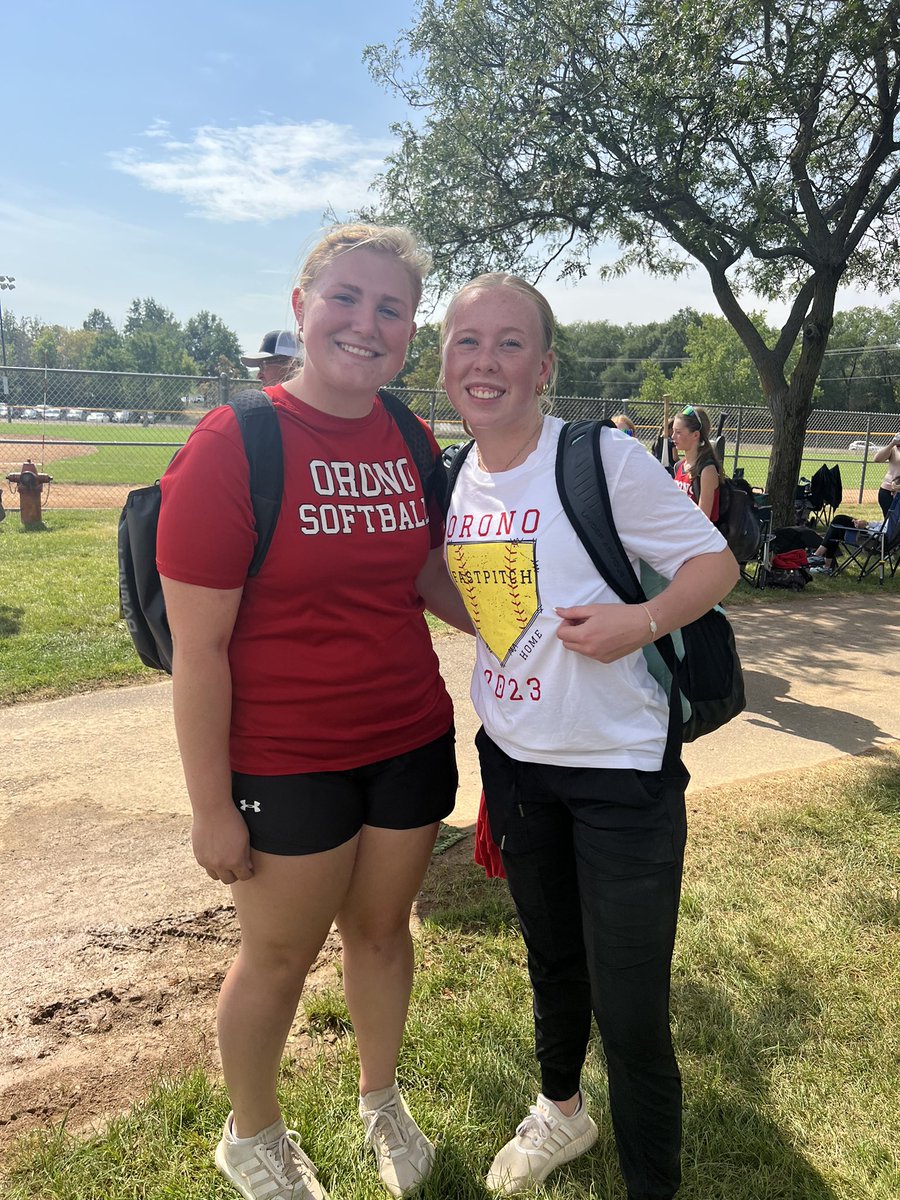 Current 18U Rennie <a href="/CBertram2024/">Charlotte Bertram</a> and Rennie  alum <a href="/HansenTarin/">Tarin Hansen</a> making their head coaching debuts today with the Orono Fastpitch 14U Travel team. <a href="/MNRenegadesSB/">Minnesota Renegades</a>